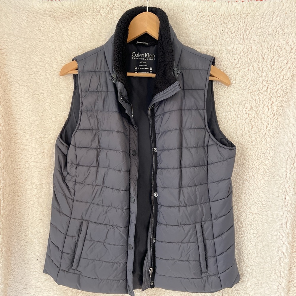Dark gray vest